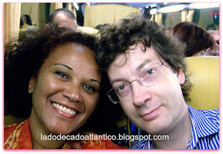 Luciene e Rui viajando para Lagos