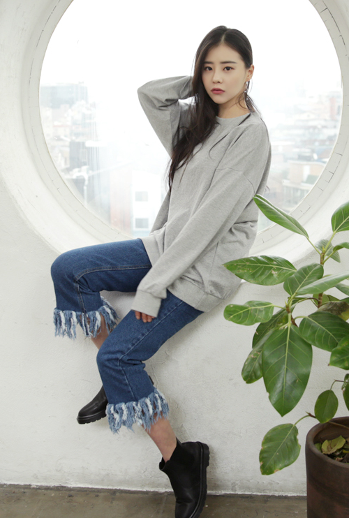  Cotton Extended Sleeve Pullover