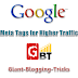 Add Meta Tags into Blogger BlogSpot for Higher Traffic