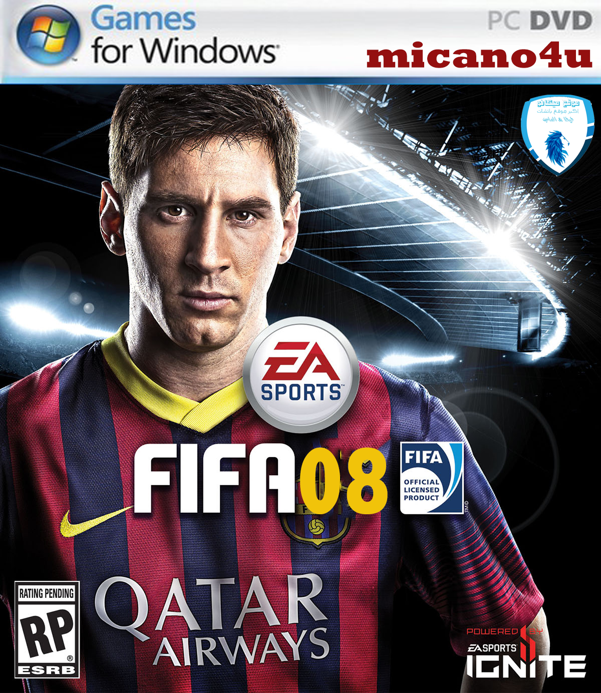 08 Fifa 2008 Cover Fifa 2008 cover sports cover w