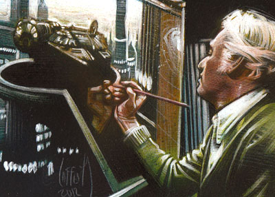 Ralph McQuarrie, ACEO Sketch Card by Jeff Lafferty