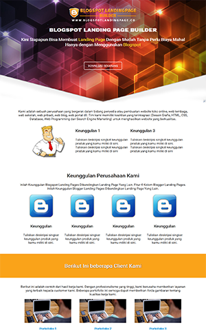 blogspot landingpage