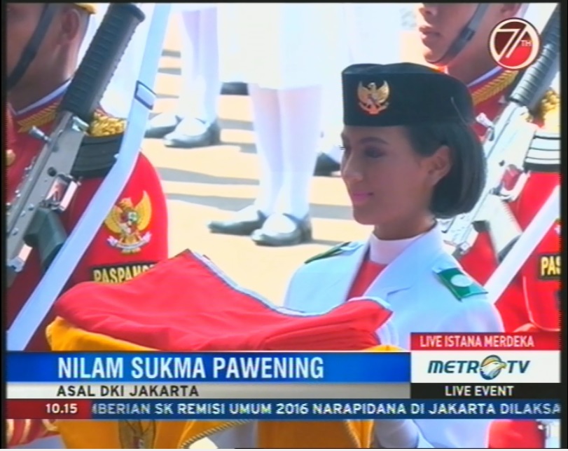 Foto Biodata Nilam Sukma Pawening Pembawa Bendera Pusaka baki dari SMAN 67 Jakarta