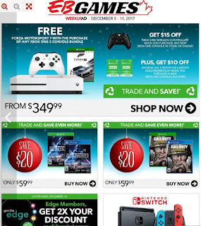 EB Games Flyer Forza motorsport 7 with the purchase of any xbox one s console bundle