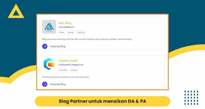 Blog Partner untuk menaikan DA PA Blog versi ganipramudyo.web.id