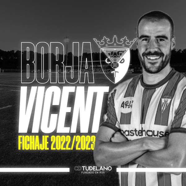 Oficial: El CD Tudelano firma a Borja Vicent