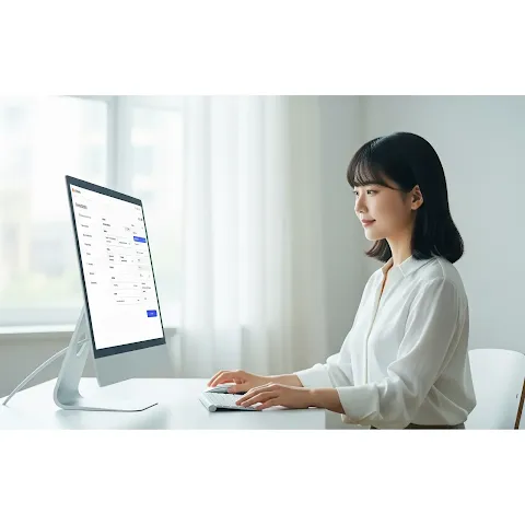 지적전산자료 온라인 발급화면 예시