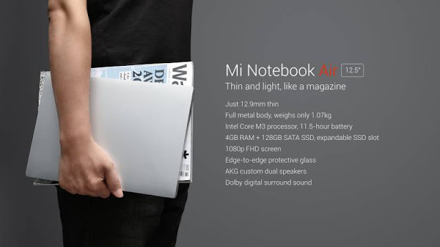 Harga dan Spesifikasi Laptop Xiaomi Mi Notebook Air Diumumkan
