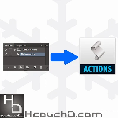 درس 49 : كيفية إنشاء أكشن خاص بك وحفظه في ملف فوتوشوب + ملف Action