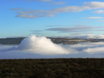 My plans to visit the Scout Moor Windfarm on Hailstorm Hill were 'put on ice' today