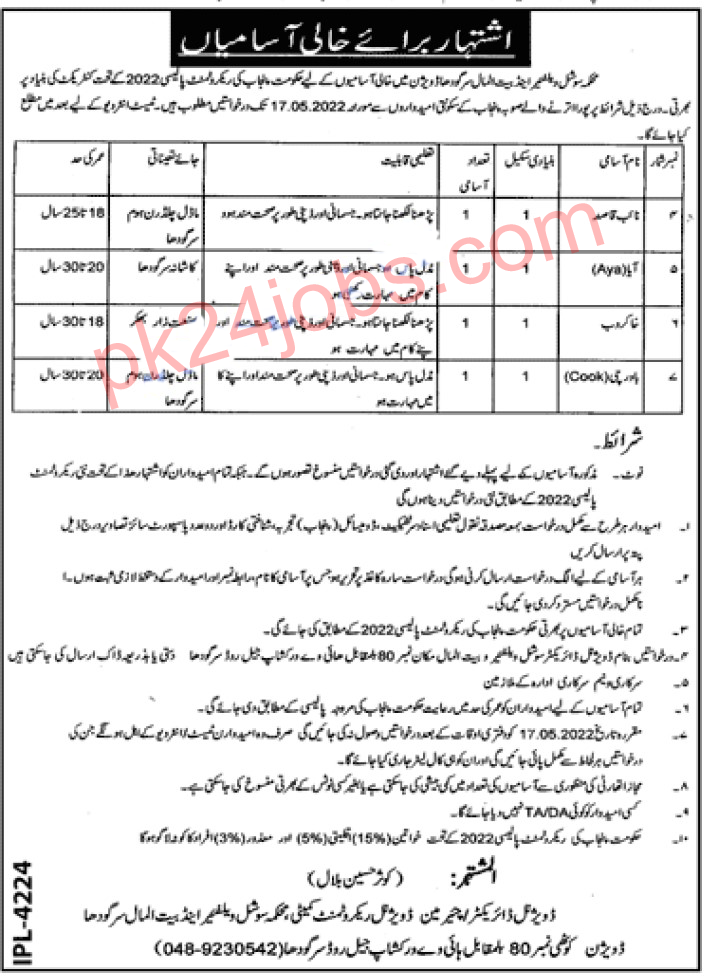 Social Welfare Jobs 2022 – Government Jobs 2022