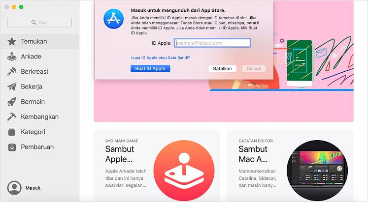 cara membuat ID Apple di Web