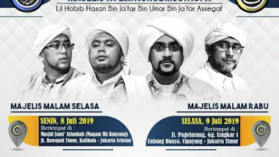 Jadwal Majlis Nurul Musthofa, 8 - 13 Juli 2019