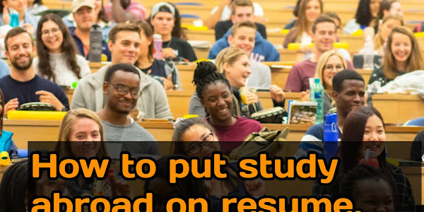 how to put study abroad on resume