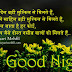 Hindi Good Night Wishes Status Shayari for Friends