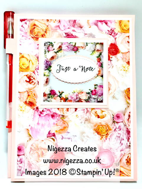 Craft Fair Idea: A5 Covered Note Pad & Pen Nigezza Creates