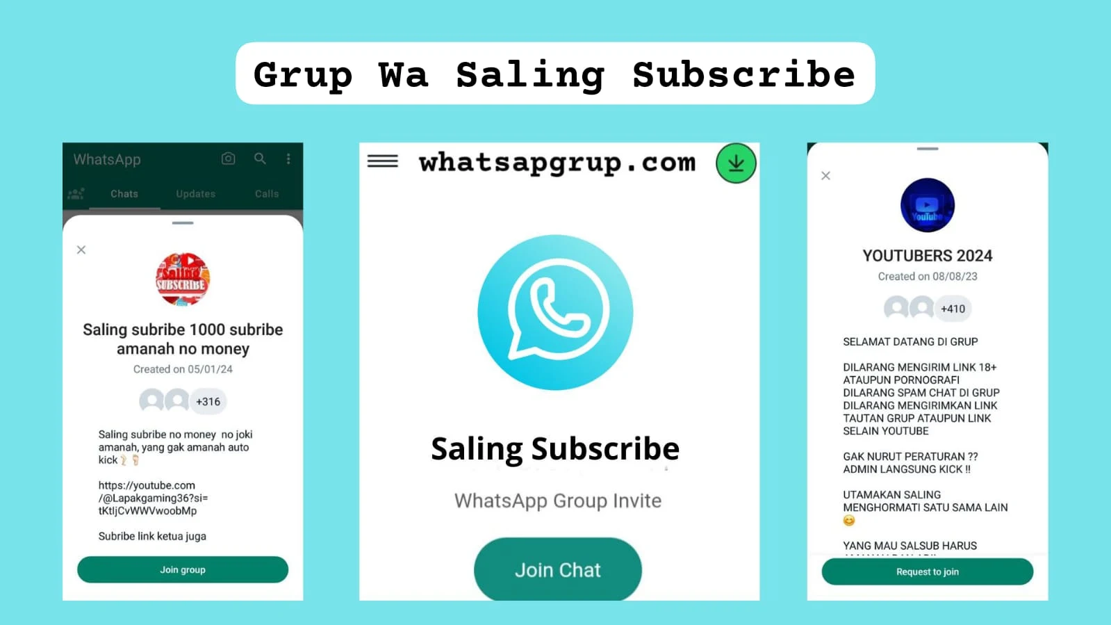 Grup Wa Saling Subscribe 2024 [by whatsapgrup]