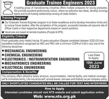 Private Jobs Graduate Trainee Engineers Jobs 2023