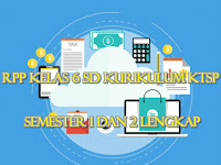 RPP Kelas 6 SD Kurikulum KTSP Semester 1 dan 2 Lengkap