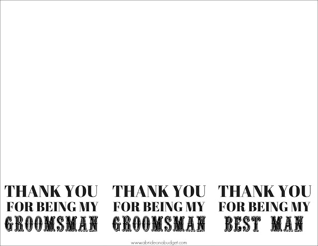 Looking for a great groomsman gift idea? Check out this Thank You For Being My Groomsman Gift from www.abrideonabudget.com.