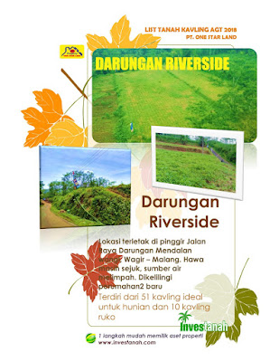 siteplan dan lokasi kavling darungan riverside wagir malang