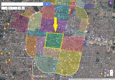 Mapa de Barrio El Centro San Pedro Sula