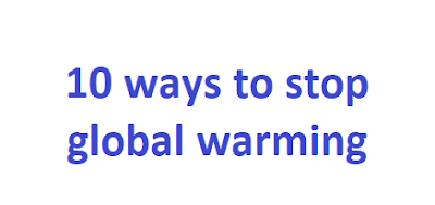 how to stop global warming