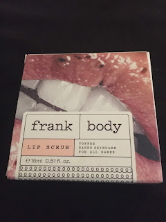 Frank Body lip scrub box by me.
