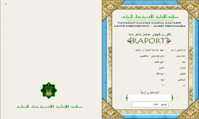 File Raport Pesantren Arab Jawi Format DOC