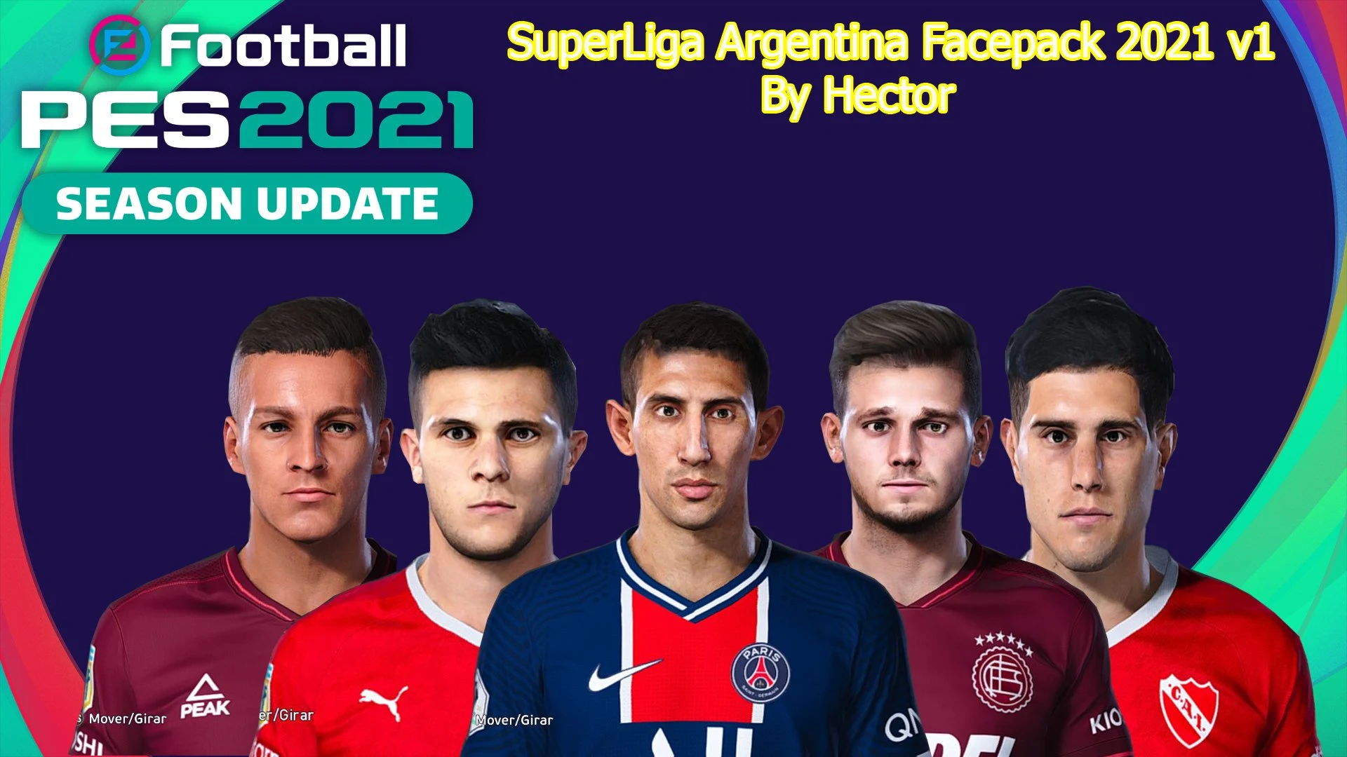 PES 2021 SuperLiga Argentina Facepack v1 by Hector