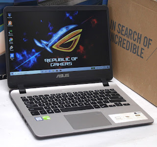 Jual Laptop ASUS A407UF Core i3 Gen7 Dual VGA Fullset