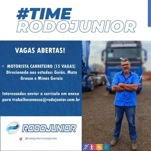 Rodojunior abre vagas para Motoristas de Carreta em 7 estados do Brasil -  RÁDIO FM