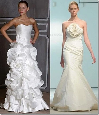 vestidos hermosos para novias sencillos y strapless 2013
