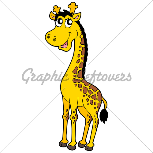 Cute cartoon giraffe