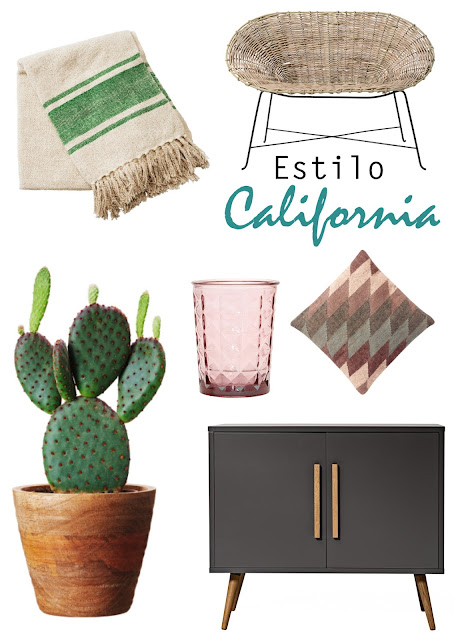 estilo californiano, desertico, mimbre, nopal, cactus