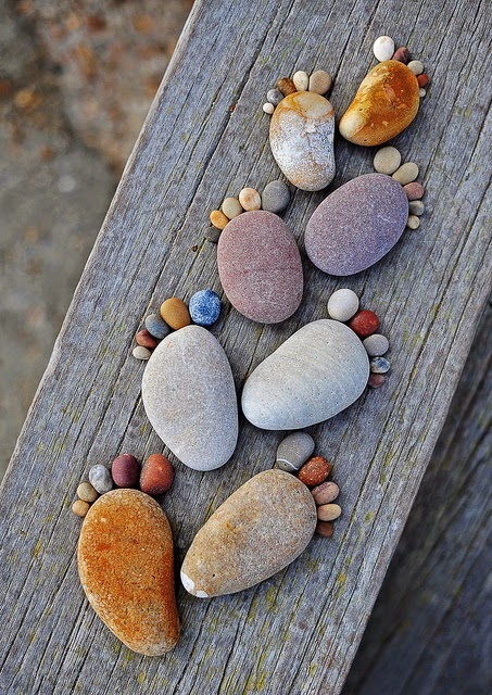 DIY Pebble Feet