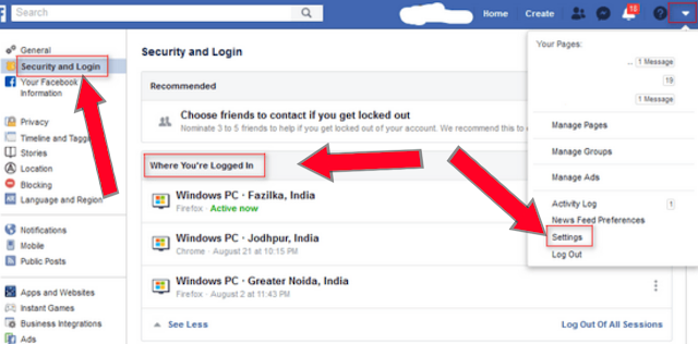 How to Check your Facebook account is hacked and how to fix-fb latest tricks