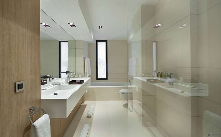 Small bathroom in Modern Bayview Villa In French Riviera