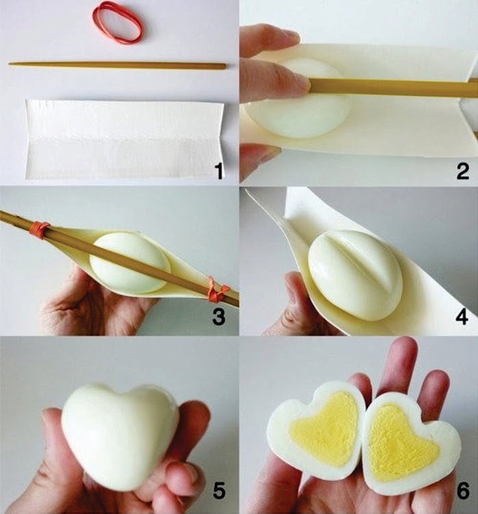 heart shaped egg