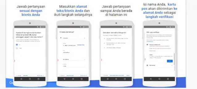 langkah ke dua cara daftar usaha ke google maps