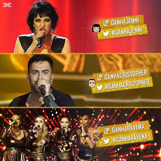  Quem vence The X Factor Brasil: Cristopher Clark, Jenni Mosello ou Ravena?