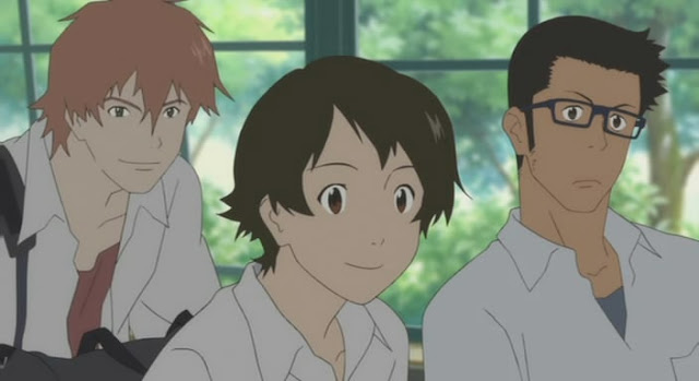 Makoto, Chiaki e Kosuke Anime The Girl Who Leapt Through Time