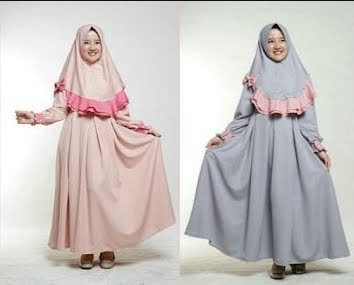 Model baju muslim anak perempuan lucu