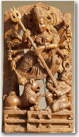 Goddess Durga in sandstone