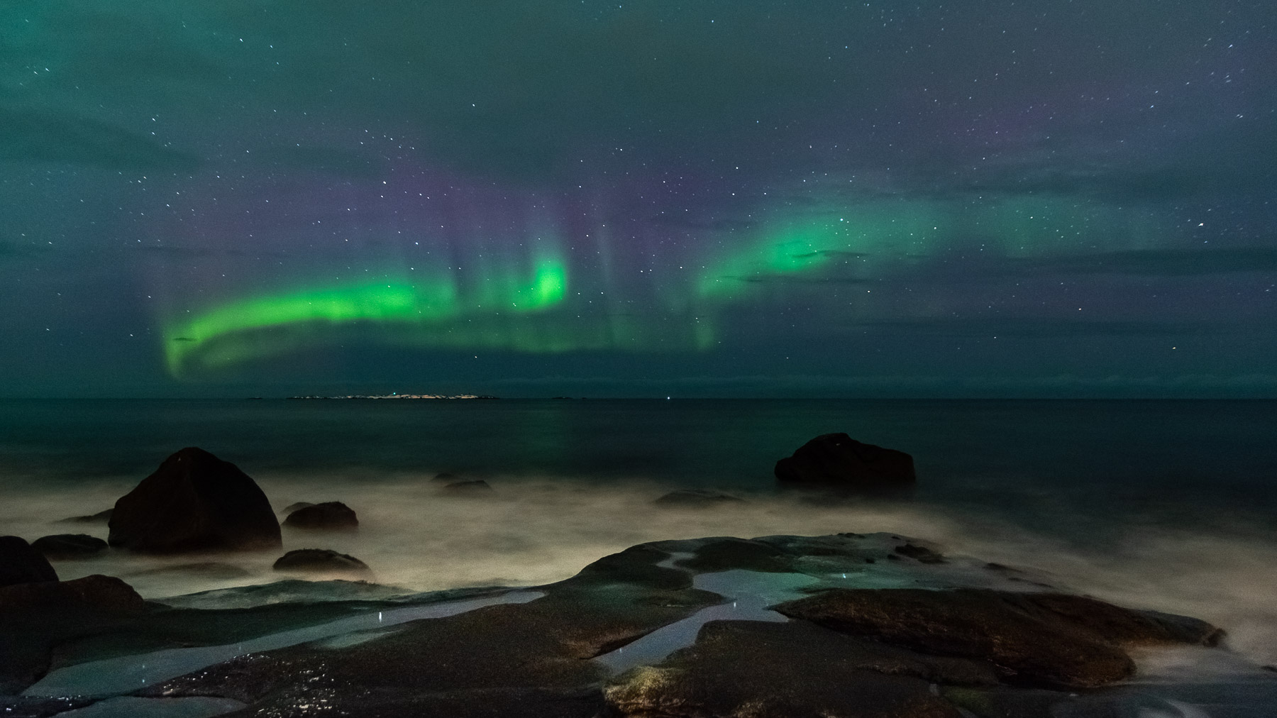 Przedstawiam Wam Jaśnie Panią Aurorę Borealis - Lofoty, Norwegia - 2019