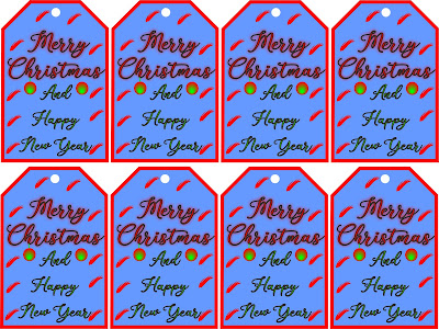 gift tags merry christmas and happy new year