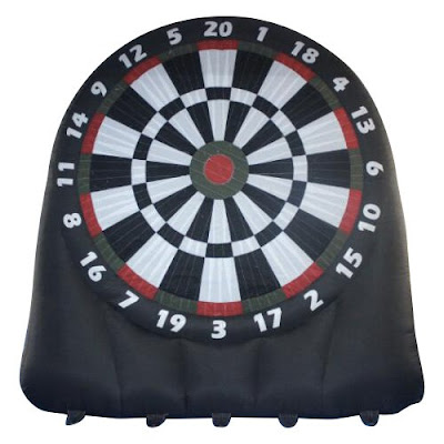 Giant Inflatable Soccer Dartboard, Lets You Aiming, Kicking Balls And Get Score Like Regular Game Of Darts