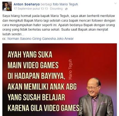 CEO Touchten Games Marah dengan Kata Kata Mario Teguh Ini 