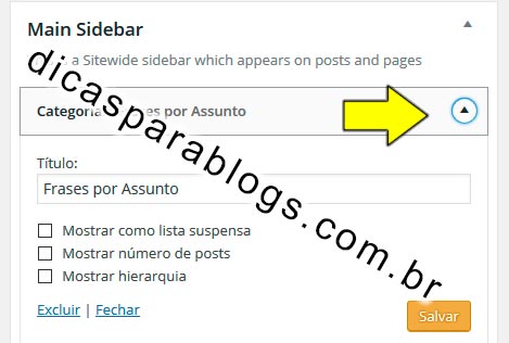 sidebar wordpress