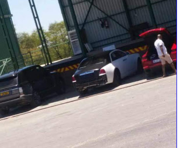 Photos: Grace Mugabe?s son Russell Goreraza detained for hours at border post with three luxury cars 